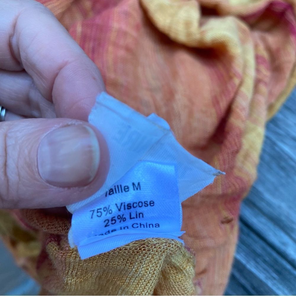 Zadig & Voltaire vintage Vibrant Orange Knit sheet maxi dress size medium - Picture 14 of 14